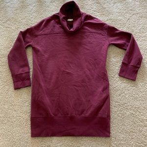Urban outfitters maroon sweatshirt dress
